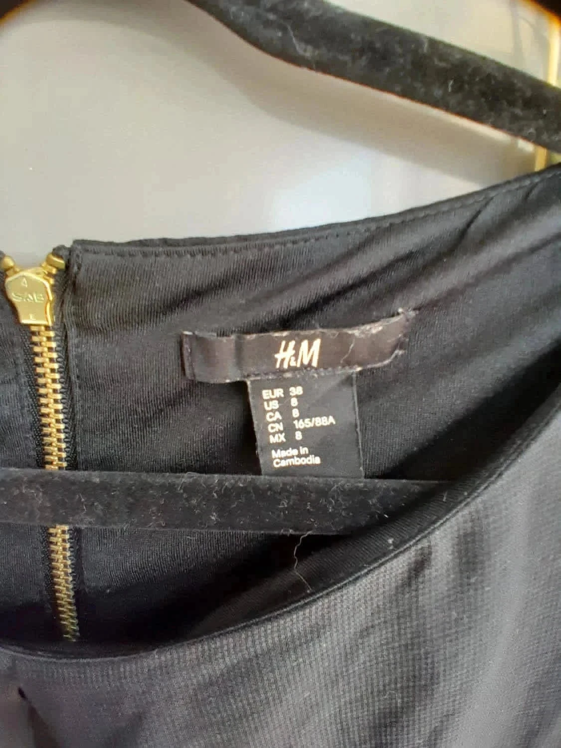 Vestido color negro, talla 38, Marca H&M – photo 5